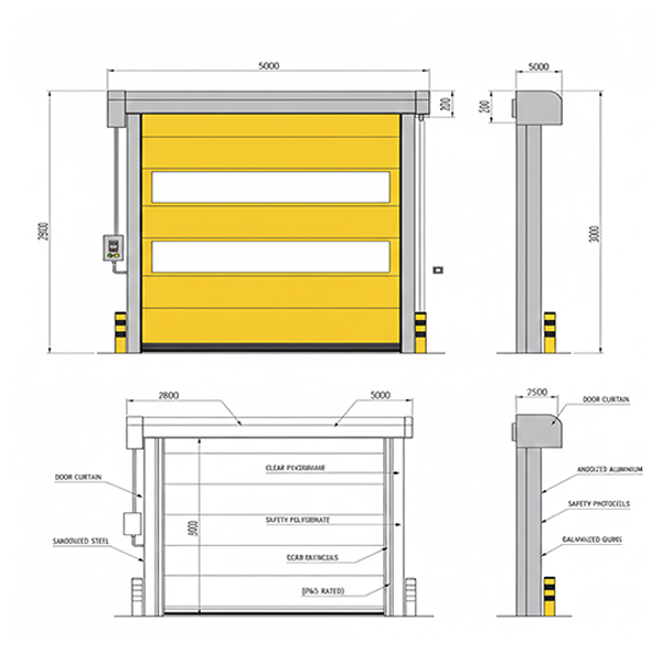 Self Repairable High Speed Doors