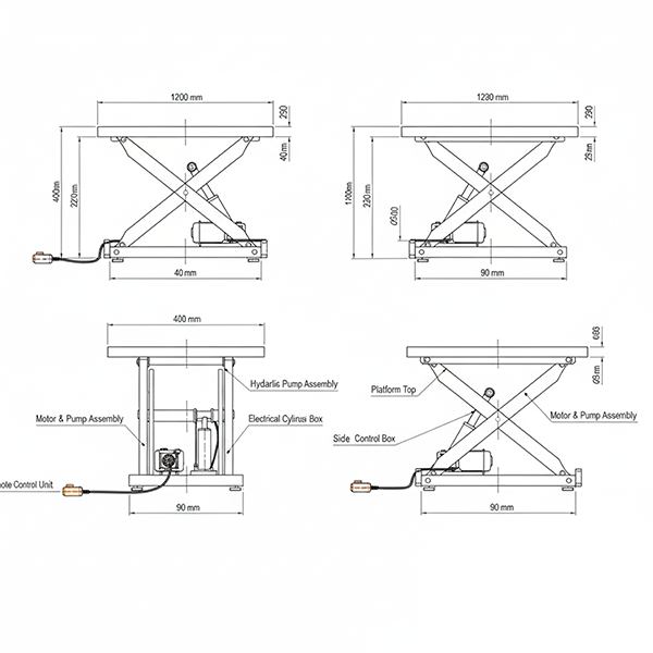 scissor  Lift Platform Manufactur in Gujarat 